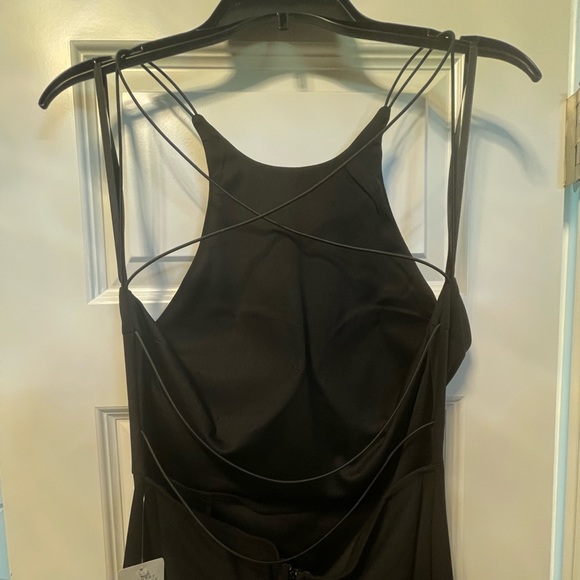 Halter A- Line Dress with Slip - Picture 3 of 10